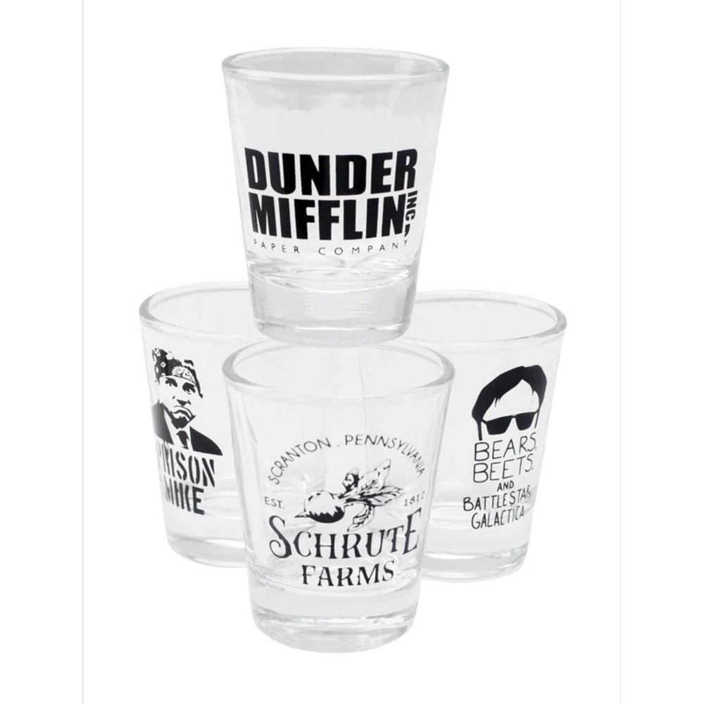The Office 4 Pack Shot Glasses